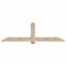 Ekena Millwork Eugene Smooth Timber Gable Bracket, Douglas Fir, 84"W x 24"H x 3 1/2"D x 5 1/2"F, 7/12 Pitch GBW084X24X0406EUG00SDF - alternate 1